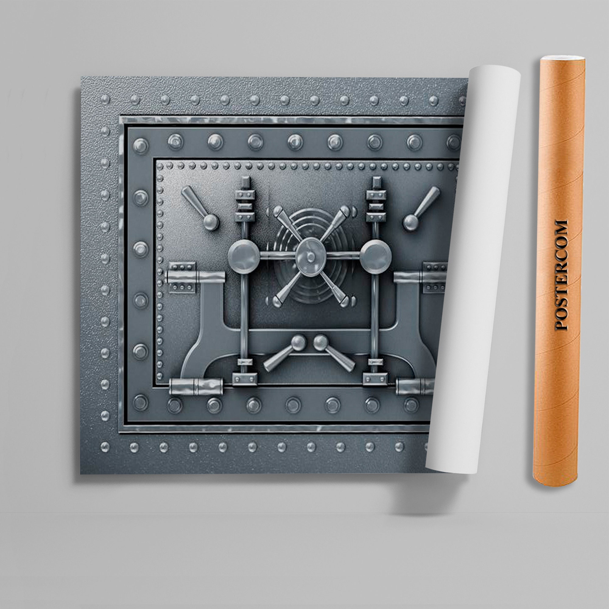 Safe door mural Metal door decal Fridge wrap Door mural vinyl Etsy