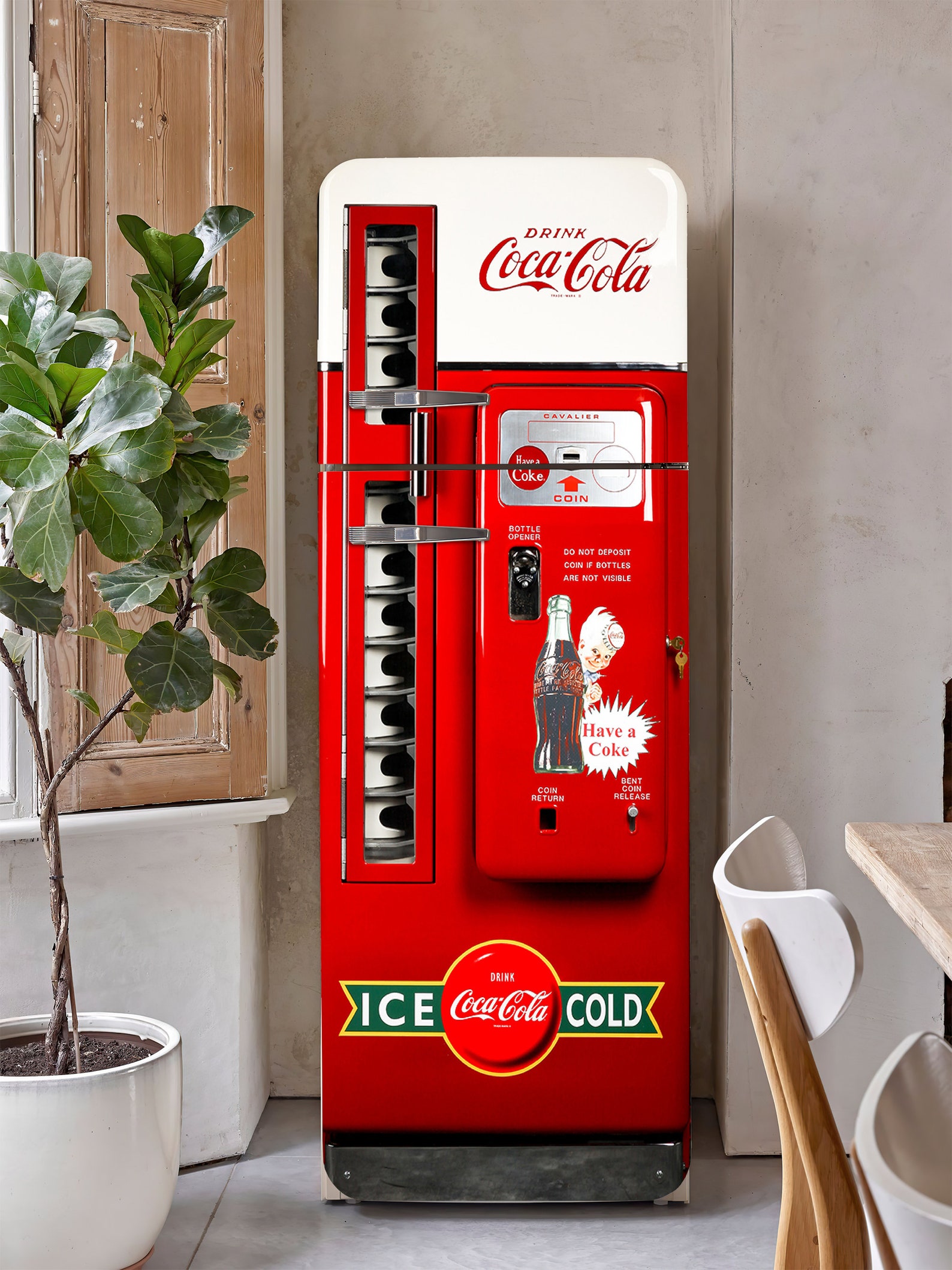 Retro Coca Cola Fridge Decal Vintage Coca Cola Fridge Wrap Etsy