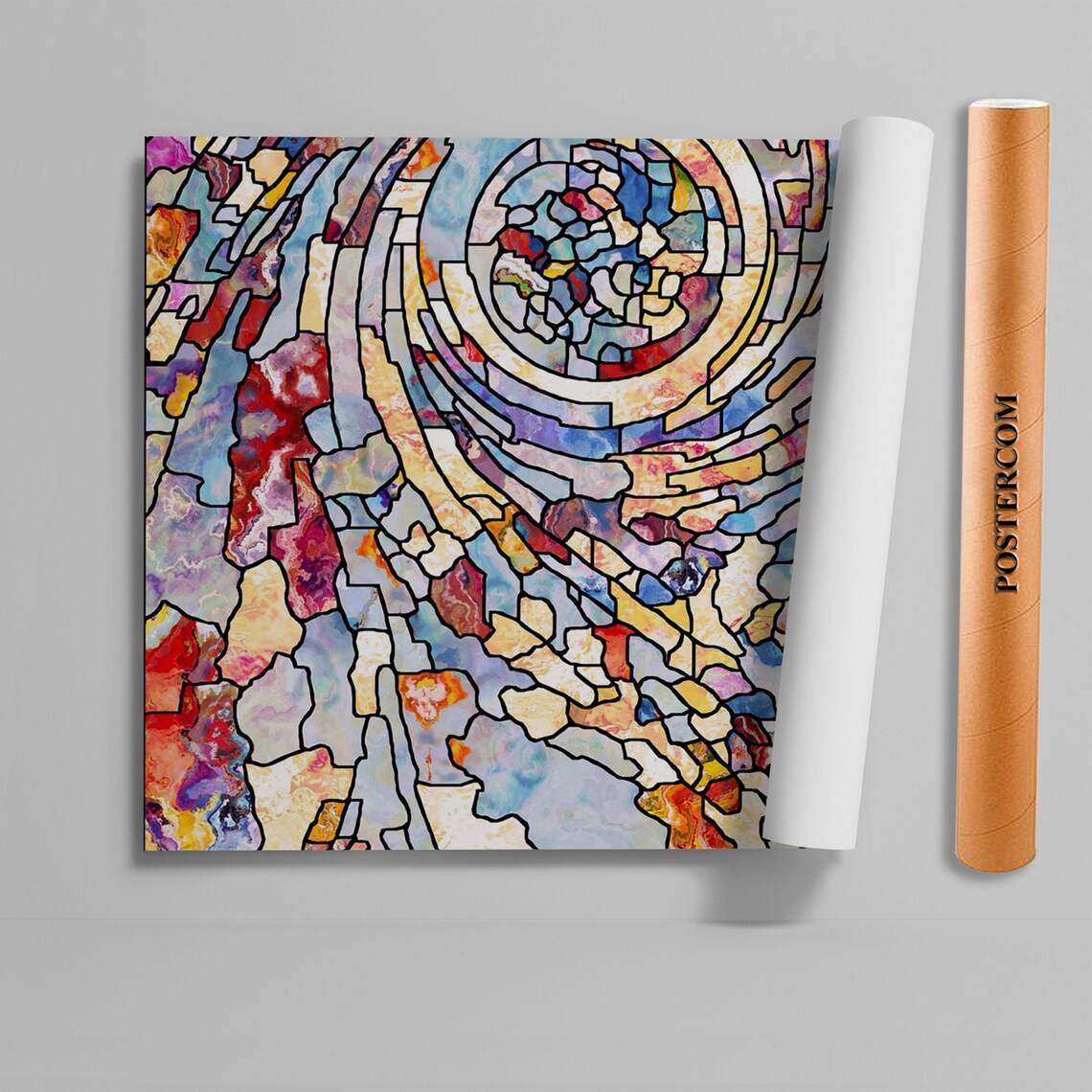 Selfadhesive Stained Glass Door Window Sticker Door Mural Etsy Canada
