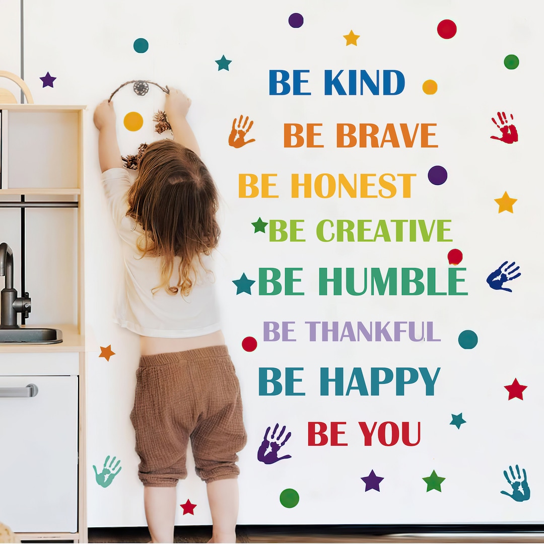 Colorful Inspirational Quotes Decal Set, Wall Sticker, Motivational ...