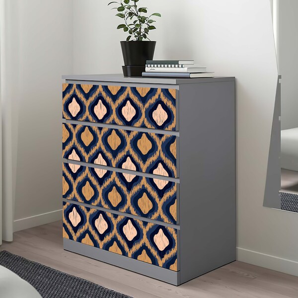 Malm Dresser Decal Etsy