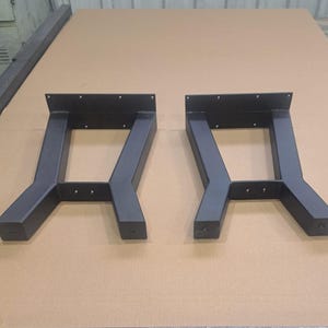 Set of 2 Heavy-Duty Steel Bench Legs – Powder-Coated Metal Legs, Industrial Design