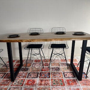 Heavy Duty, U-Style, Adjustable Metal Table Legs, 2x2 Inch Tubing