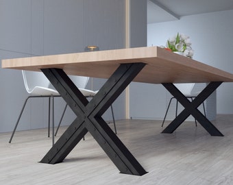 Metal X Stlye Legs DIY Steel Legs for Dining Table or Desk