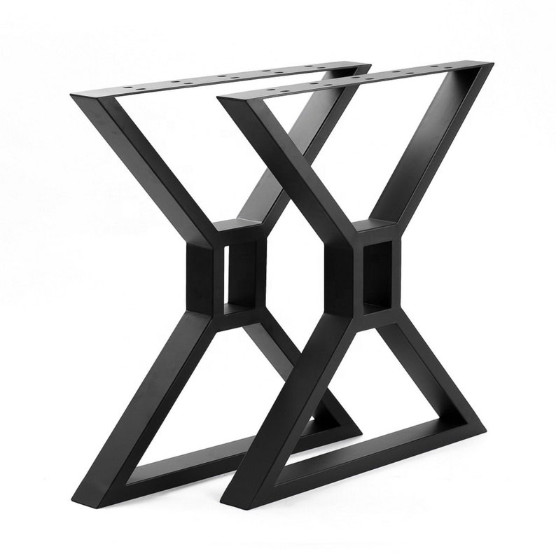 Metal X Legs DIY Steel Legs for Dining Table or Desk image 1