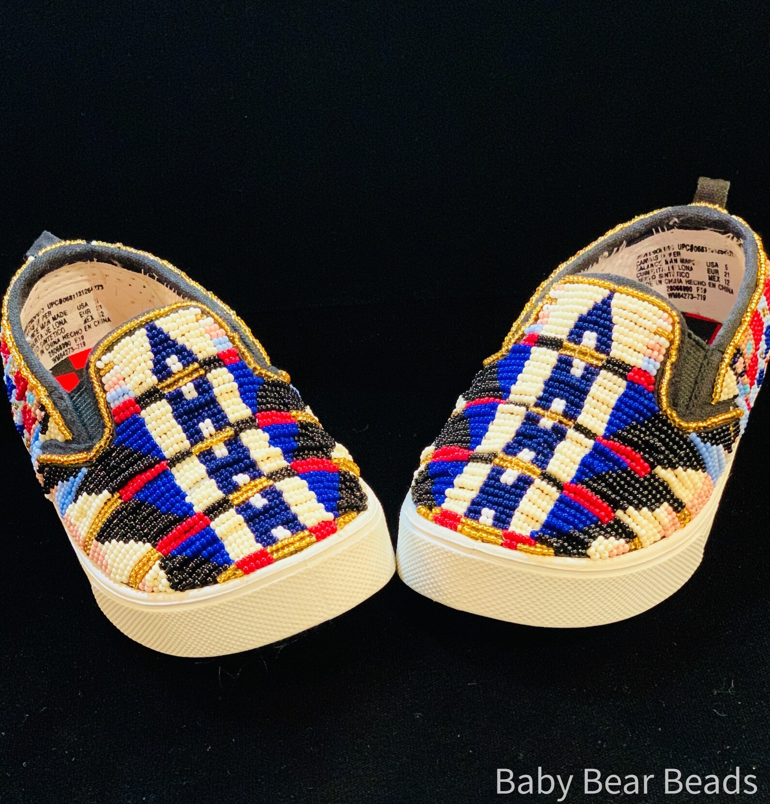 Native American Beaded Vans or Beaded Moccasins Etsy