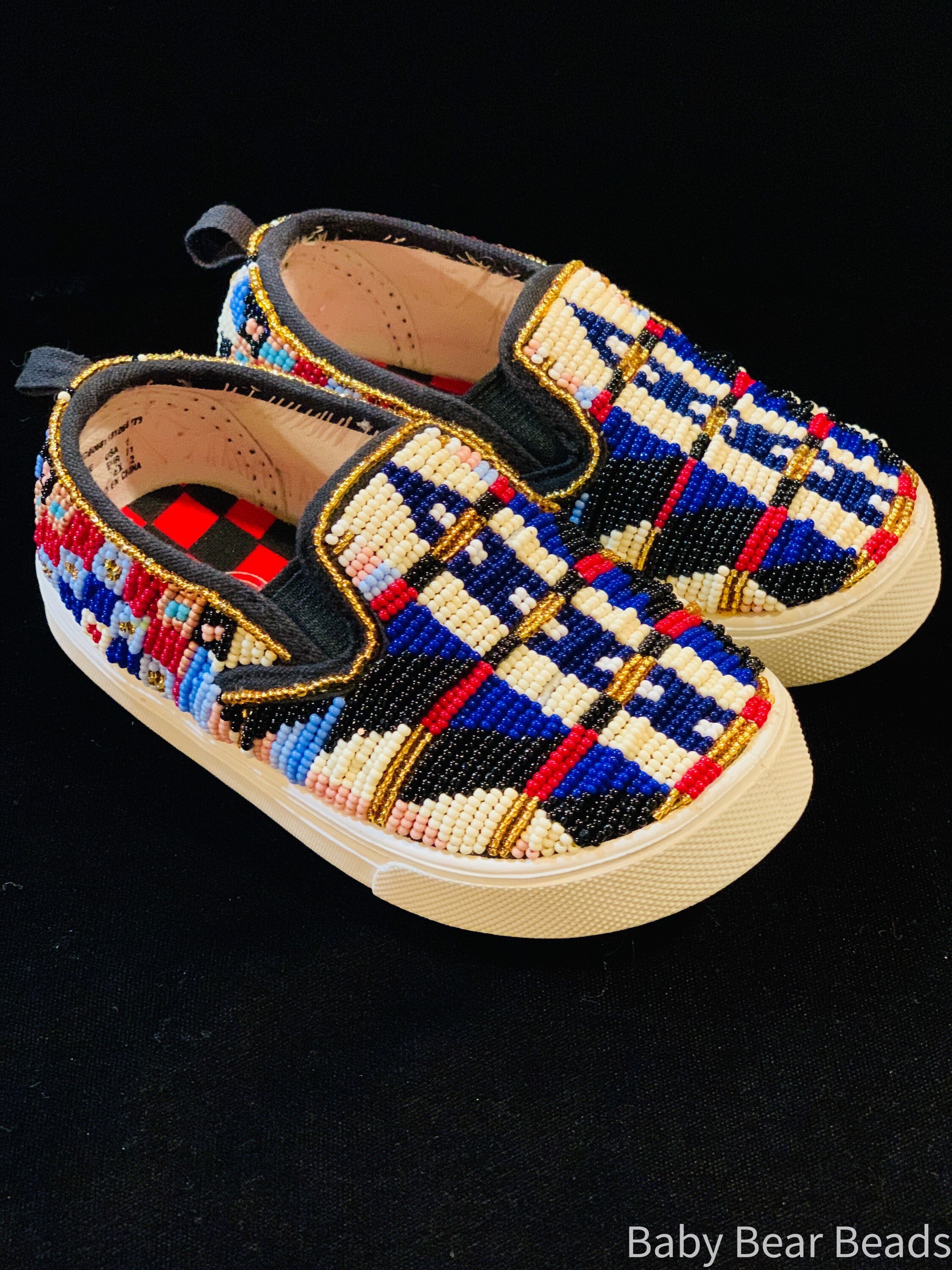 Native American Beaded Vans or Beaded Moccasins Etsy