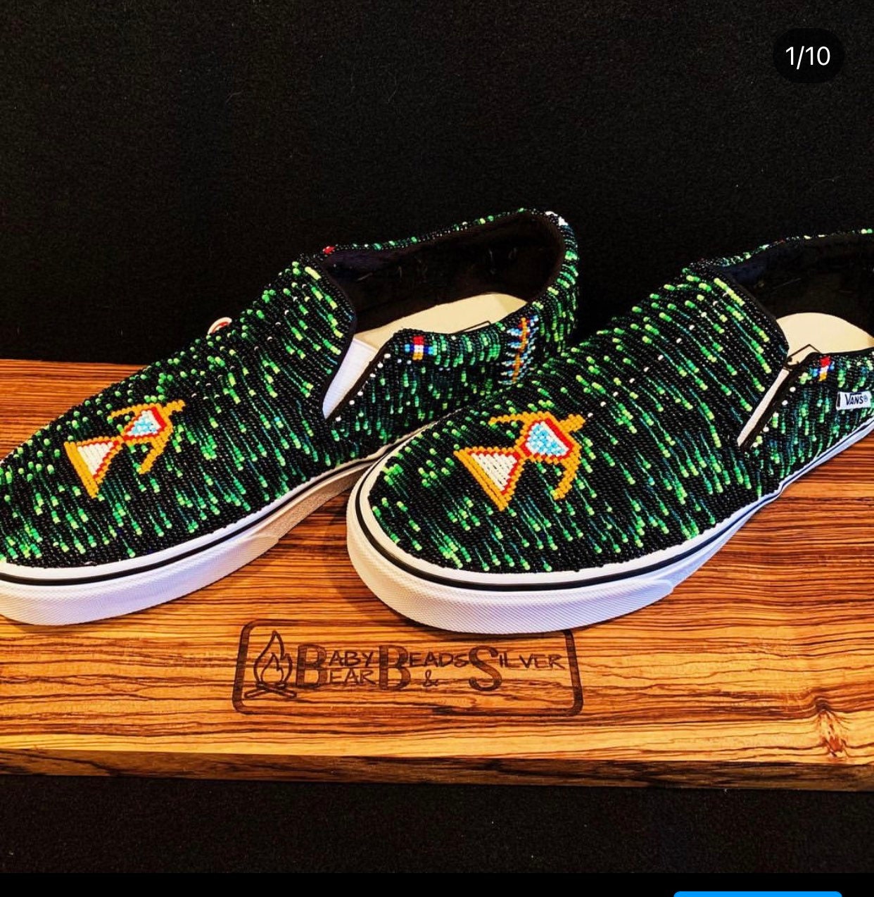Native American Beaded Vans or Beaded Moccasins Etsy