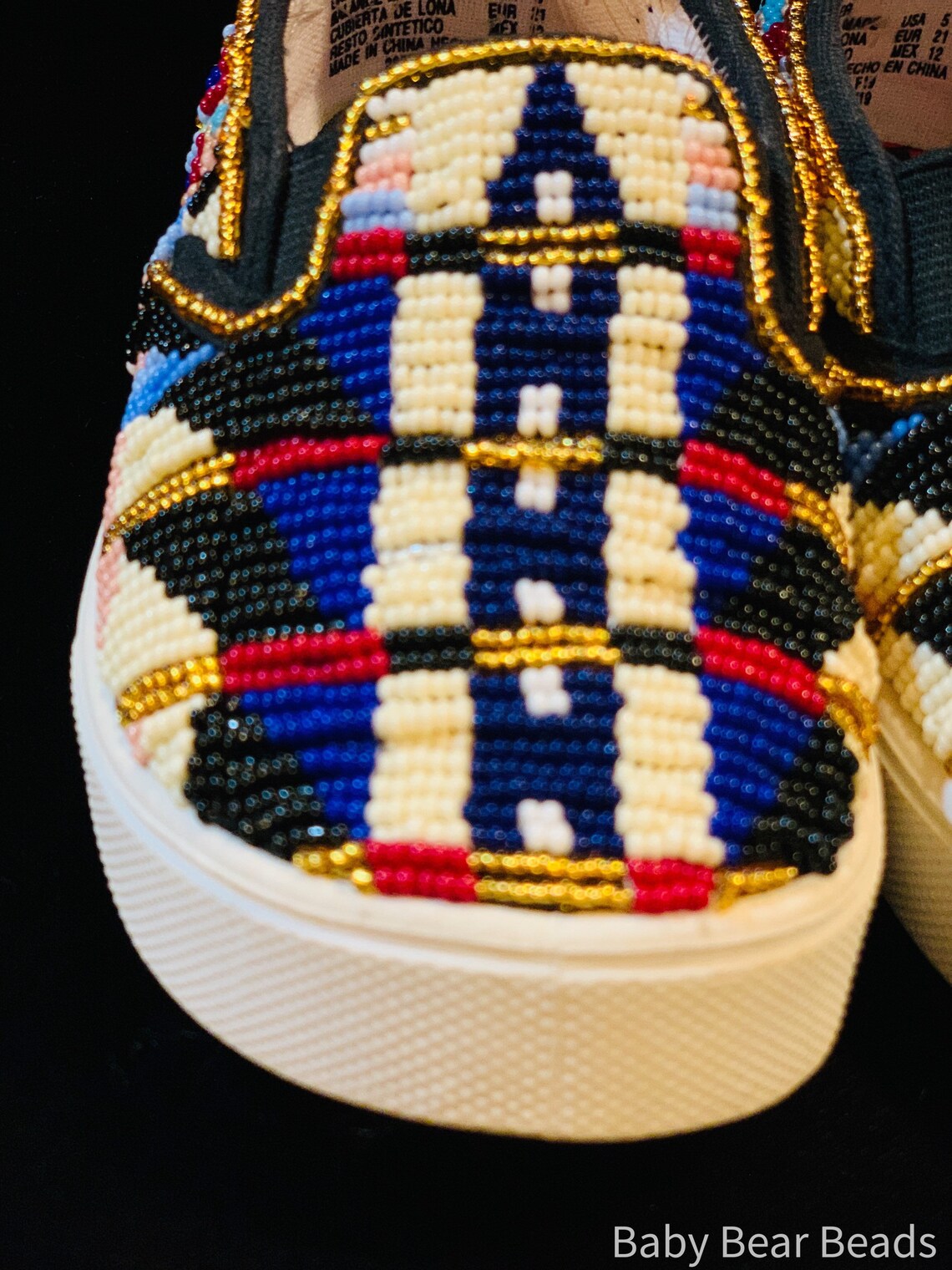 Native American Beaded Vans or Beaded Moccasins Etsy
