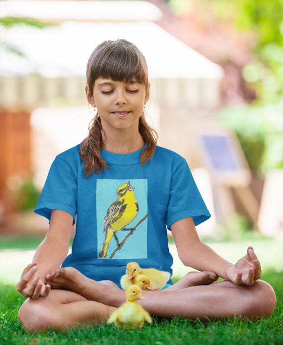 Songbird Graphic Kids Cotton Tee: Eco-Friendly Children's Shirt