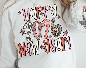 Retro New Years 2026 Png New Years Eve Design Happy New Years 2026 Shirt Design