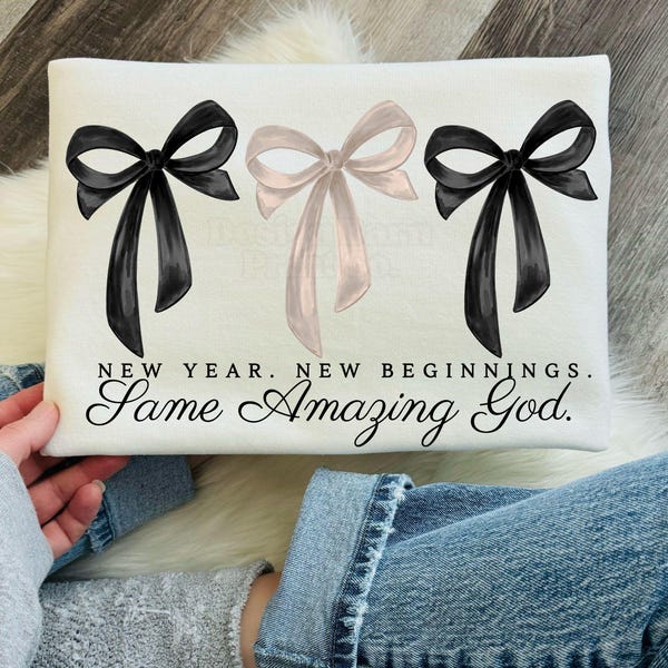New Years Png Christian Design Coquette New Years Png Faith Sublimation New Beginnings 2026