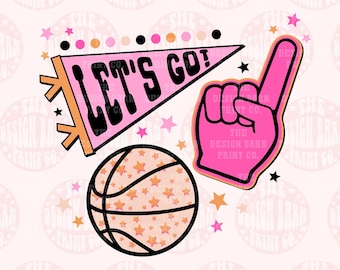 Retro basketball png, Basketball sublimation design, Basketball png, Preppy basketball Design, Basketball vibes png, Game Day Png