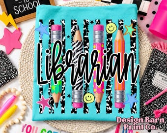 School Librarian Png, Teacher Png, Back To School Design, Preppy School Png, Occupation Design
