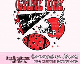 DIGITAL Game Day Football Design PNG File digital download Football Png Sublimation Game Day png Game Day Design Preppy Game Day Football
