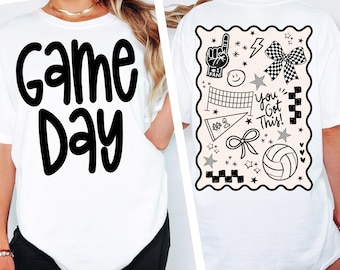 Game Day Volleyball Png Volleyball Bundle Png Game Day Design PNG School Png Sports Png Sublimation Game Day Preppy Sport Png Volleyball Mom