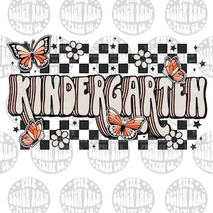 Back to school, Kindergarten PNG , Retro School PNG, First Day Of School, School Png, School Design, Sublimation, Kindergarten Design