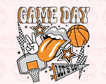 Retro Basketball Png, Basketball Sublimationsdesign, Basketball Png, Spieltag Png, Basketball Vibes Png, Sport Png