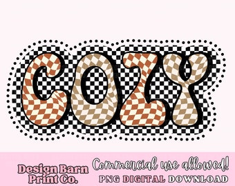 DIGITAL, Cozy Season PNG, Thanksgiving png, Fall Sublimation Design, Fall png, Autumn Png, Retro Halloween PNG, Cozy Sublimation Design