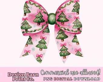 Christmas Bow Png, Coquette Christmas Png, Girly Christmas Png, Christmas Design,Soft Girl Era Png, Vintage Christmas Bow,Christmas Tree Png