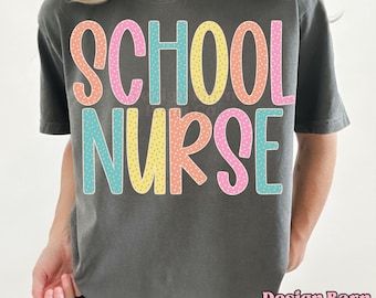 School Nurse Polka Dot Png Back To School Design School Grades Occupation Design