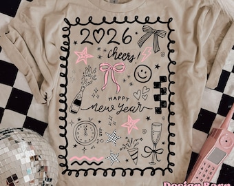 2026 New Years Collage Png New Years Eve Design Happy New Years 2026 Shirt Design