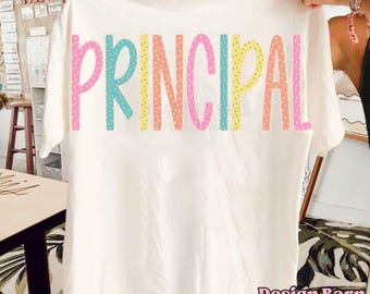 School Principal Polka Dot Png Back To School Design School Grades Occupation Design