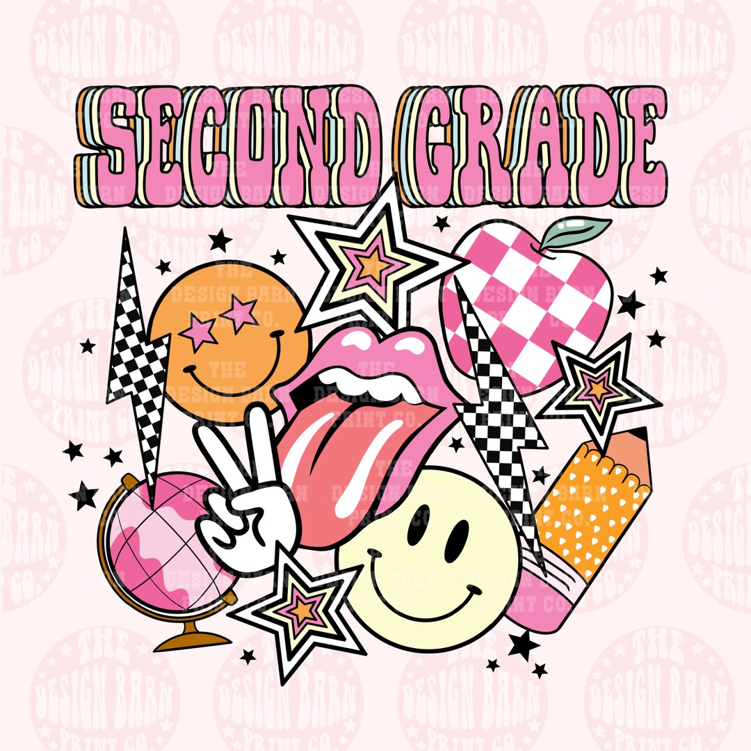 Back to School, Second Grade Printable, Second Grade PNG, First Day of ...