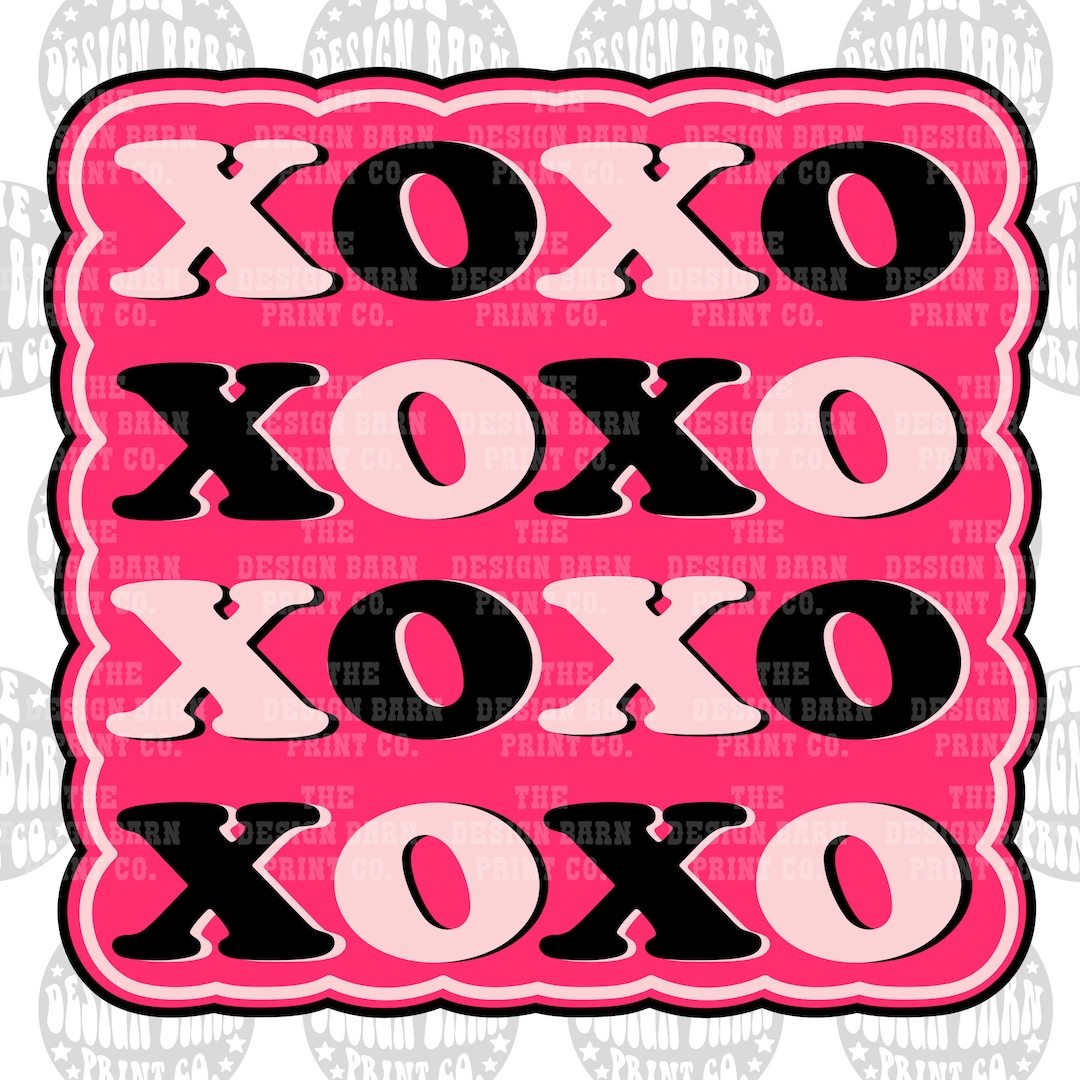 DIGITAL Xoxo Design Valentine's Day Png Holiday Png Valentine's Design ...