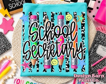 School Secretary Png, Teacher Png,Teacher Png, Back To School Design, Preppy School Png, Occupation Design