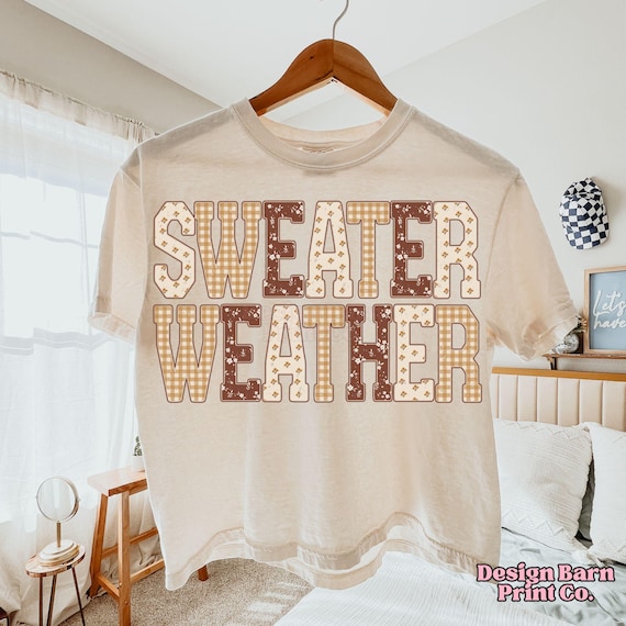 Sweater Weather PNG, Thanksgiving Png, Fall Sublimation Design, Fall Design, Floral Autumn Png, Pumpkin Season Png, Cozy Fall Shirt Design