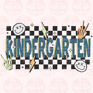 Back to school, Kindergarten Printable, Kindergarten PNG, First Day Of School, School Png, School printable, Sublimation,Kindergarten Design