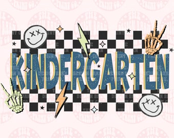 Back to school, Kindergarten Printable, Kindergarten PNG, First Day Of School, School Png, School printable, Sublimation,Kindergarten Design