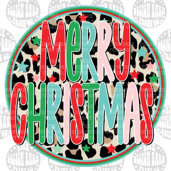 DIGITAL Merry Christmas Design Instant Download Christmas PNG Holiday Design Sublimation Design Digital File Christmas Design