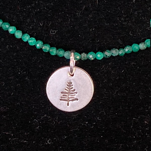 Dartmouth Necklace Decision Day Gift College Necklace Dartmouth Choker Lone Pine Charm Pine Tree Choker