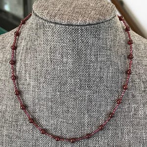 Garnet Choker Pyrite Garnet Choker Beaded Choker Wrap Bracelet Garnet Wrap Bracelet Garnet Bracelet