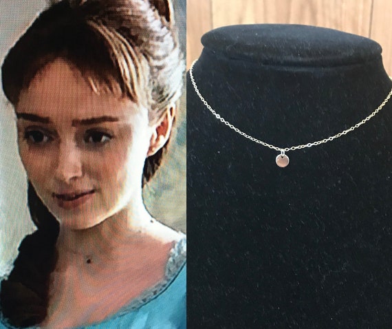 Daphne inspired Tiny Square Cubic Zirconia Charm Necklace Regency Brid –  Lacchiappasognijewelry