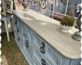 Painted dresser boho dresser antique dresser Painted TV Stand unique TV stand Custom painted TV Stand Painted Credenza farmhouse furniture