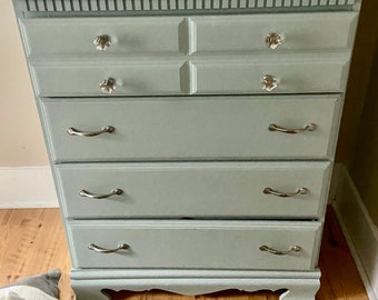 Custom finished chest of drawers painted chest of drawers nursery furniture nursery chest of drawers