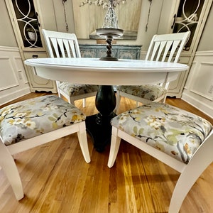 AVAILABLE NOW! Black and White Dining Table, Foyer Table, Kitchen Table