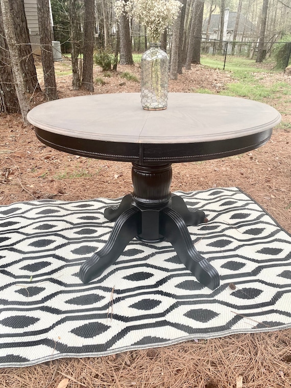 Round Dining Table Black Pedestal Table round Dining Table Black