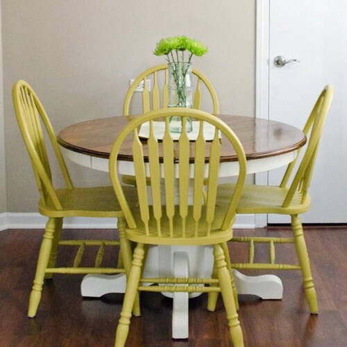 Painted Chairs Dining Chairs Kitchen Chairs Refinished Etsy