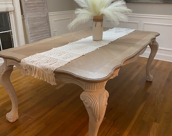 SOLD!!!  French Counry Rustic Farmhouse Shabby Chic Kitchen Dining Table