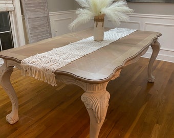 SOLD!!!  French Counry Rustic Farmhouse Shabby Chic Kitchen Dining Table