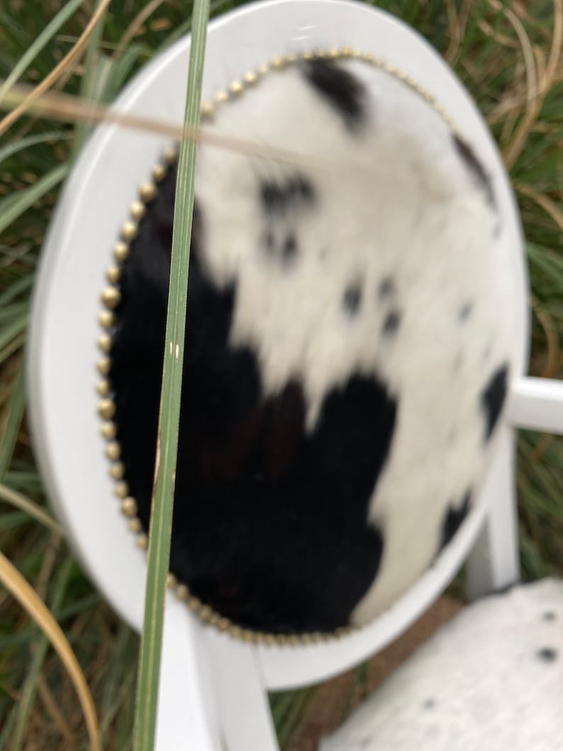 Cowhide Dining Chairs Authentic Cowhide Cowhide Upholstered Etsy