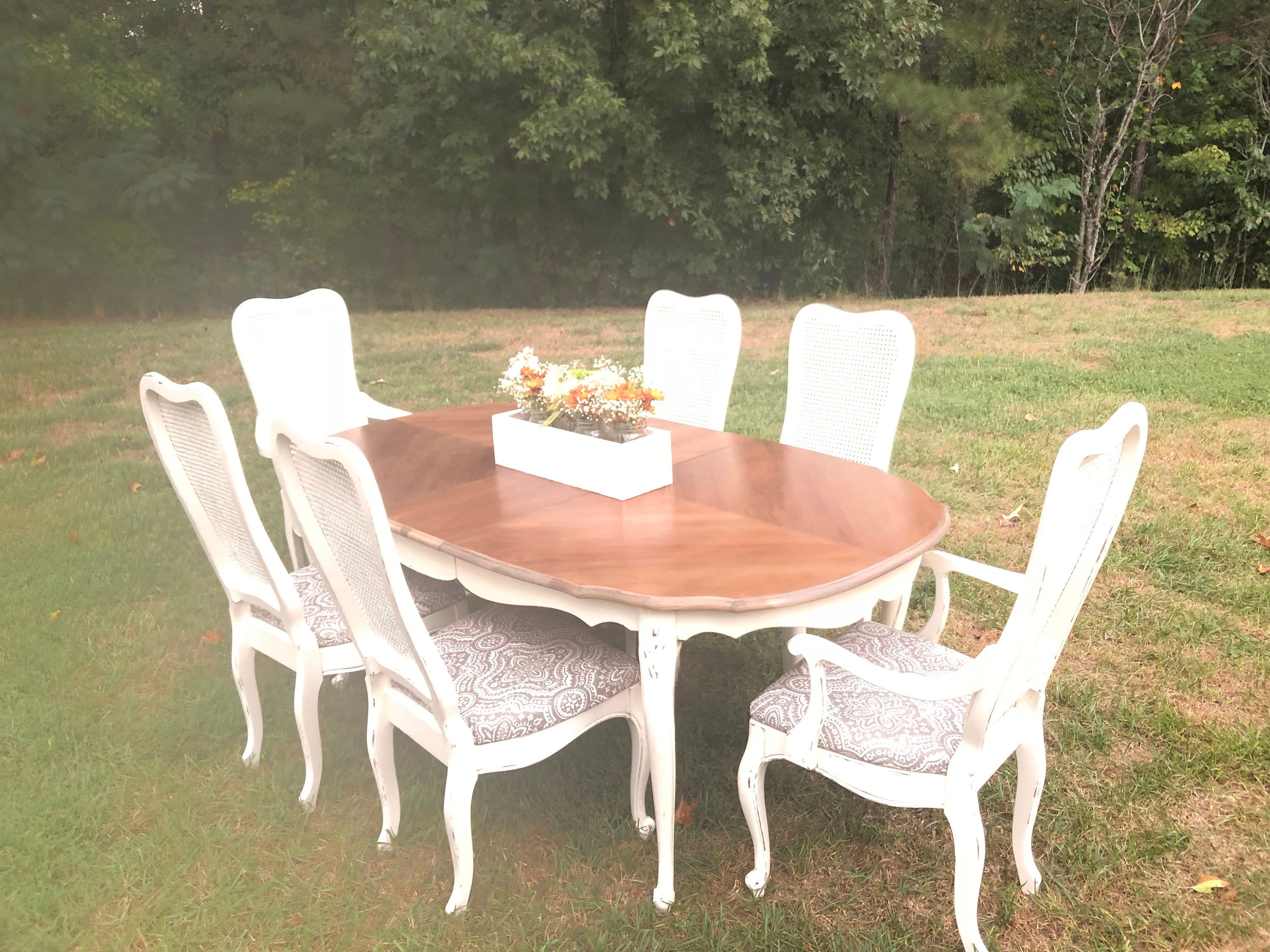 French Provincial Dining Room Table And Chairs