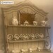 Solid Wood French Country China Hutch W/metal Accents Linen - Etsy
