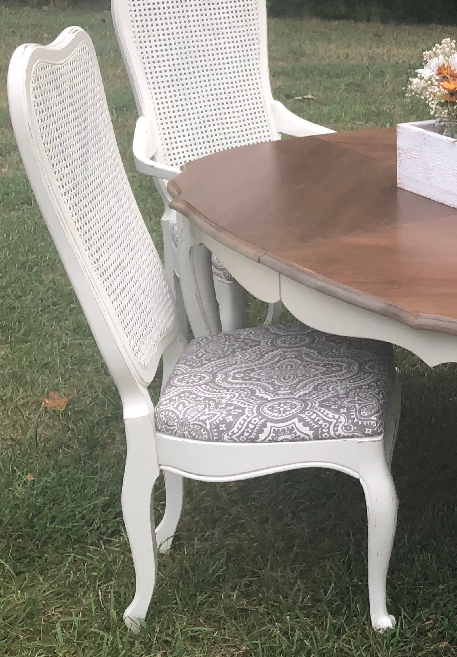 Custom Dining Set Painted Dining Table Painted Dining Chairs Custom ...