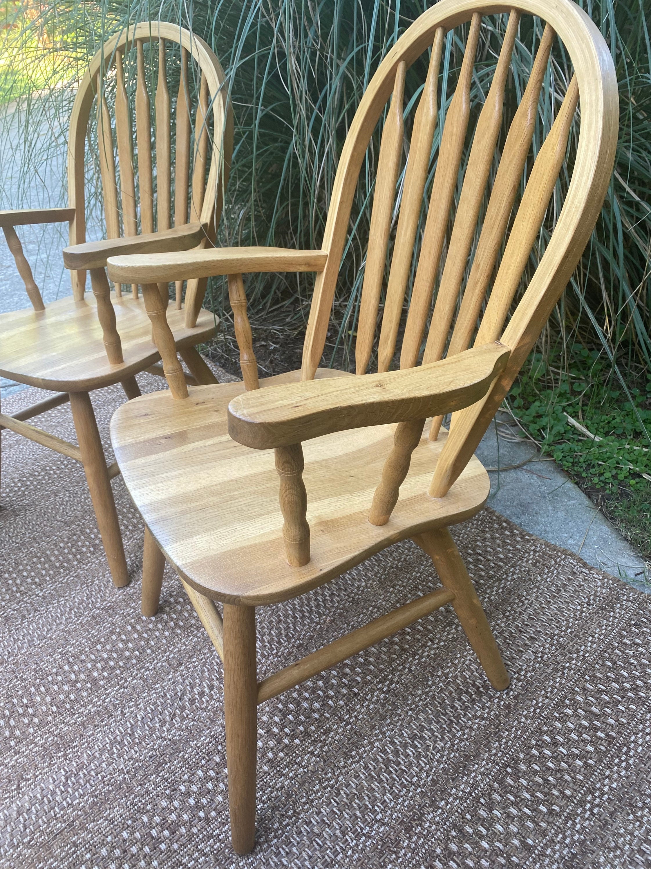 Available for Custom Order Set of 4 Solid wood Windsor | Etsy