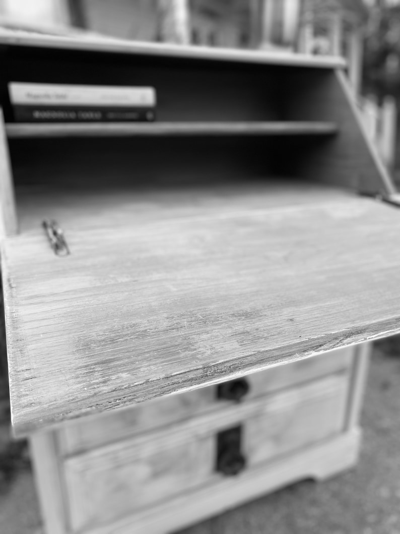 Secretary Desk Vintage Secretary Desk Desk With Drawers Etsy